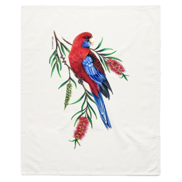 Crimson Rosella Tea Towel Thumbnail