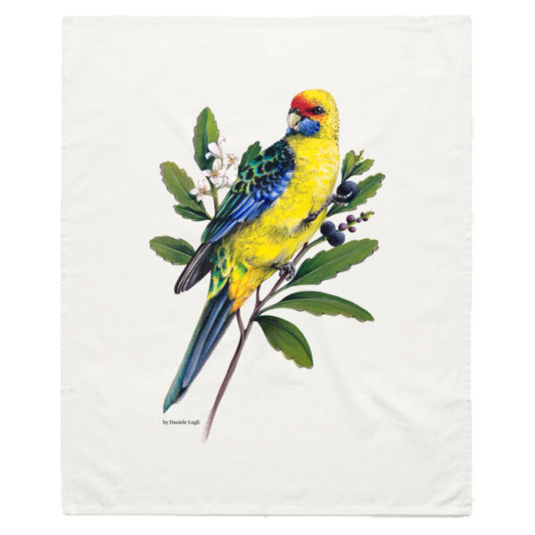 Green Rosella Tea Towel Thumbnail